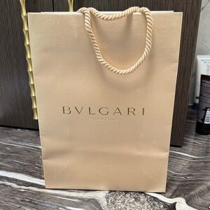 Bvlgari Gold Gift Bag NEW